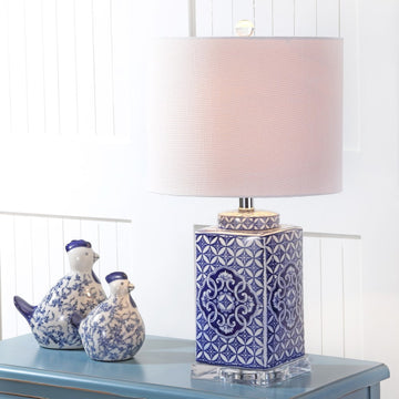 Choi 23" Chinoiserie LED Table Lamp - JONATHAN Y